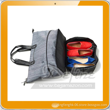 Adjustable Travel Bag With Zippered bottom compartment